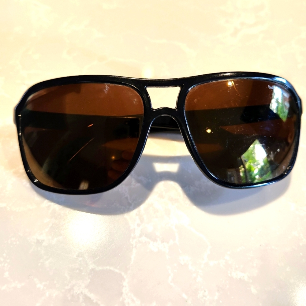 Vtg 1980's BOLLE 424 IREX 100 Large Black Aviator Sunglasses Made In France 58mm